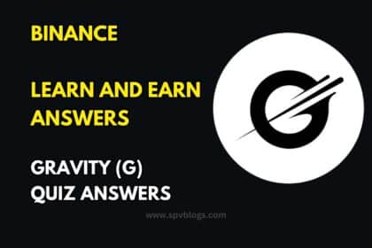 Binance Learn and Earn answer